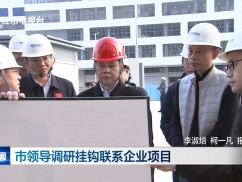 市领导调研挂钩联系企业项目