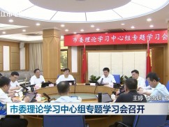 市委理论学习中心组专题学习会召开