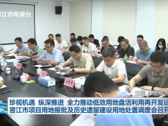 珍视机遇 纵深推进 全力推动低效用地盘活利用再开发试点  晋江市项目用地报批及历史遗留建设用地处置调度会召开