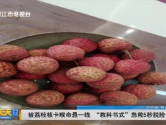 被荔枝核卡喉命悬一线 “教科书式”急救5秒脱险