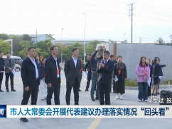 市人大常委会开展代表建议办理落实情况“回头看”检查